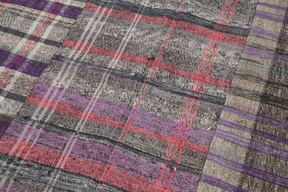 Rug N Carpet - Handmade Oriental 6' 9'' x 10' 0'' Vintage Patchwork Kilim Rug