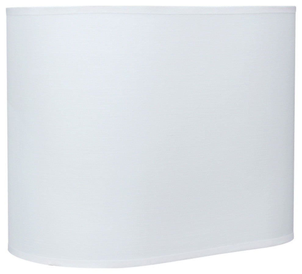 Aspen Creative 37001 Oval Hardback Shaped Spider Lamp Shade in Off-White