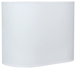 Aspen Creative 37001 Oval Hardback Shaped Spider Lamp Shade in Off-White