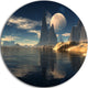 Antara Alien Planet, Photography Disc Metal Wall Art, 36"