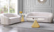 Emery White Marble End Table