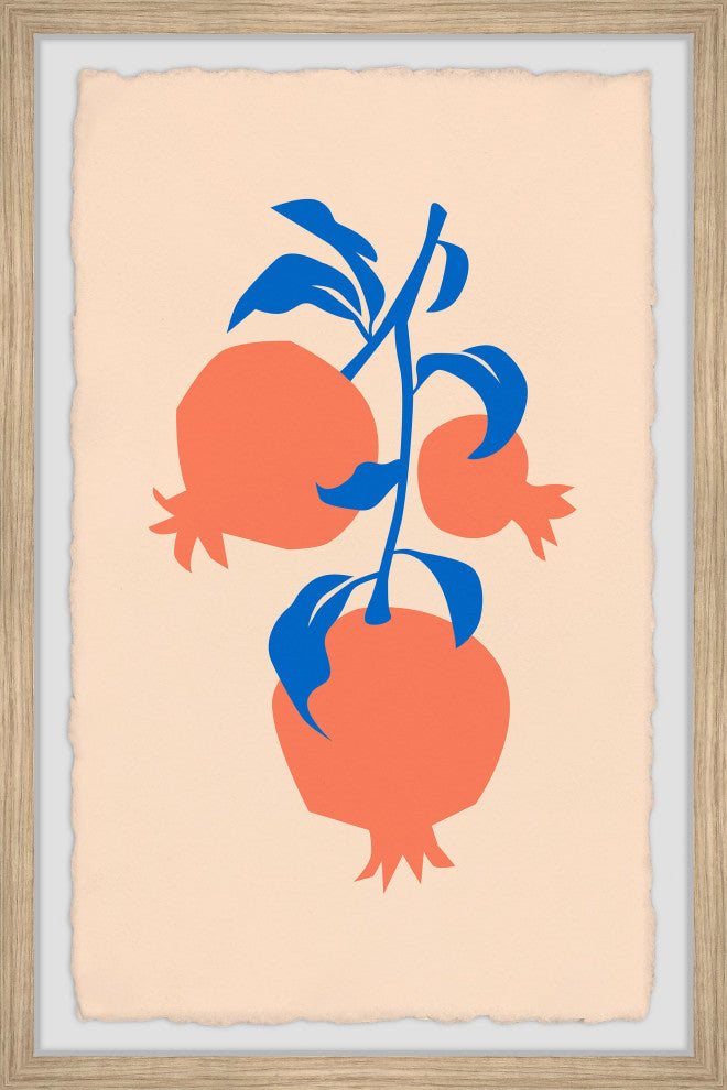 "Ripe Persimmon" Framed Painting Print, 16x24