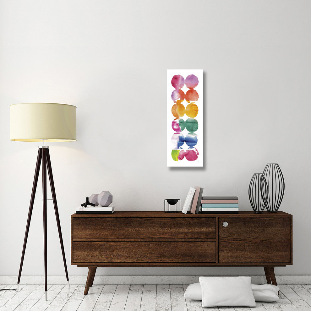 "Spring Dots Panel II" Digital Paper Print by Elyse DeNeige, 14"x38"