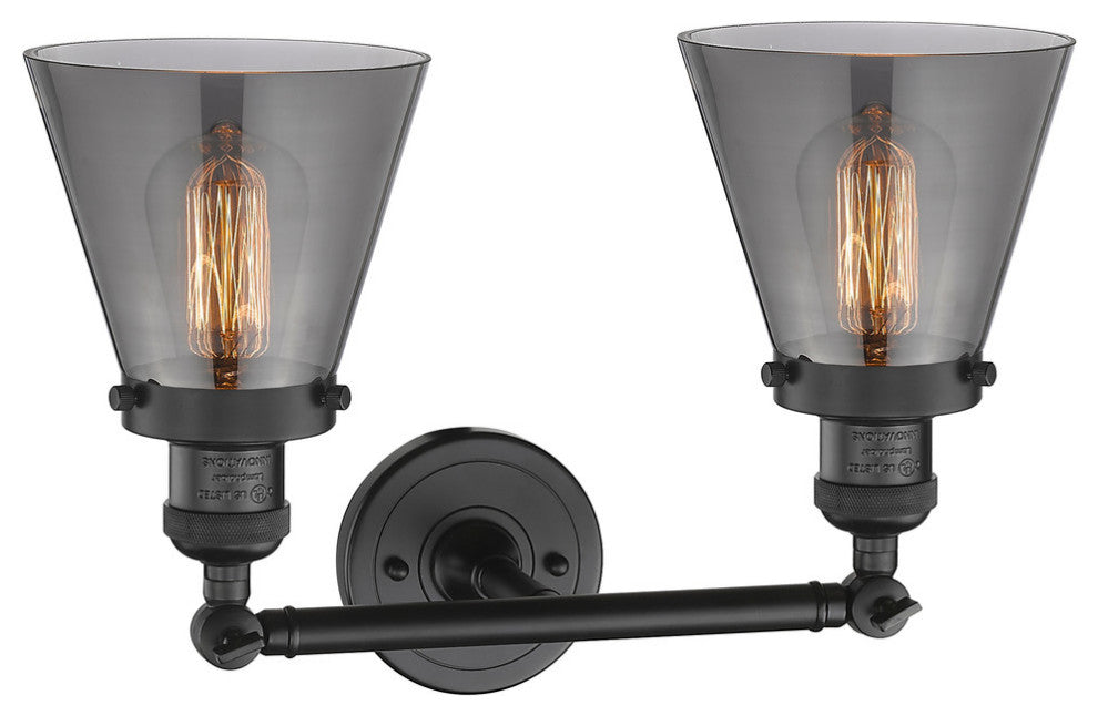 Innovations Lighting 208-Bk-G63-Led 2 Light Dimmable Led Bathroom Fixture