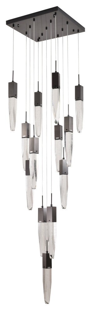 Bethel International ADS23C20BG 13 Light Chandelier, Black