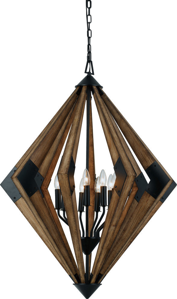 60W Arezzo Wood Chandelier