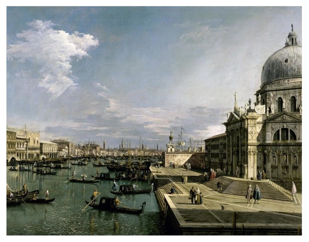 "Venice, Church of the Blessed Sacrament" Print by Canaletto, 42"x33"