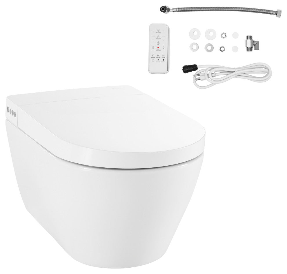 Hugo Smart Wall-Hung Toilet With Bidet Bundle