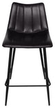 Alibi Counter Stool Matte Black, Set of 2