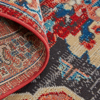 Weave & Wander Kezia Rug, True Red/River Blue, 12ft-10in x 15ft