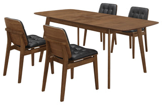 Redbridge Rectangular 5-piece Dining Set Natural Walnut
