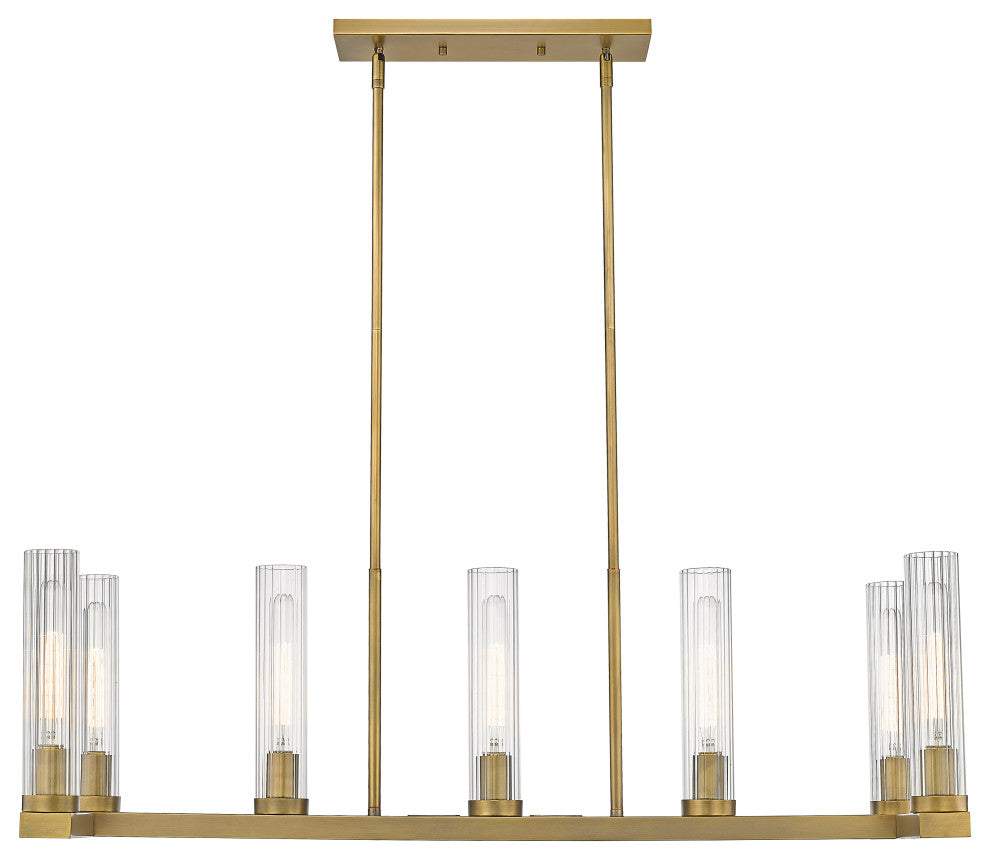 Zlite 3031-7L-RB 7-Light Island, Clear