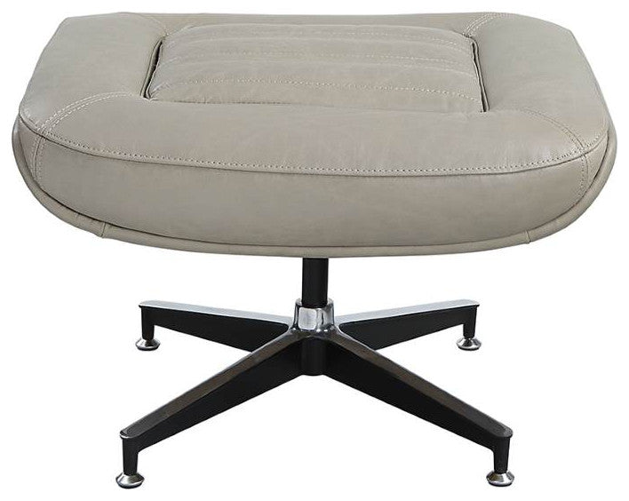 Piran Ottoman Twilight Top Grain Leather