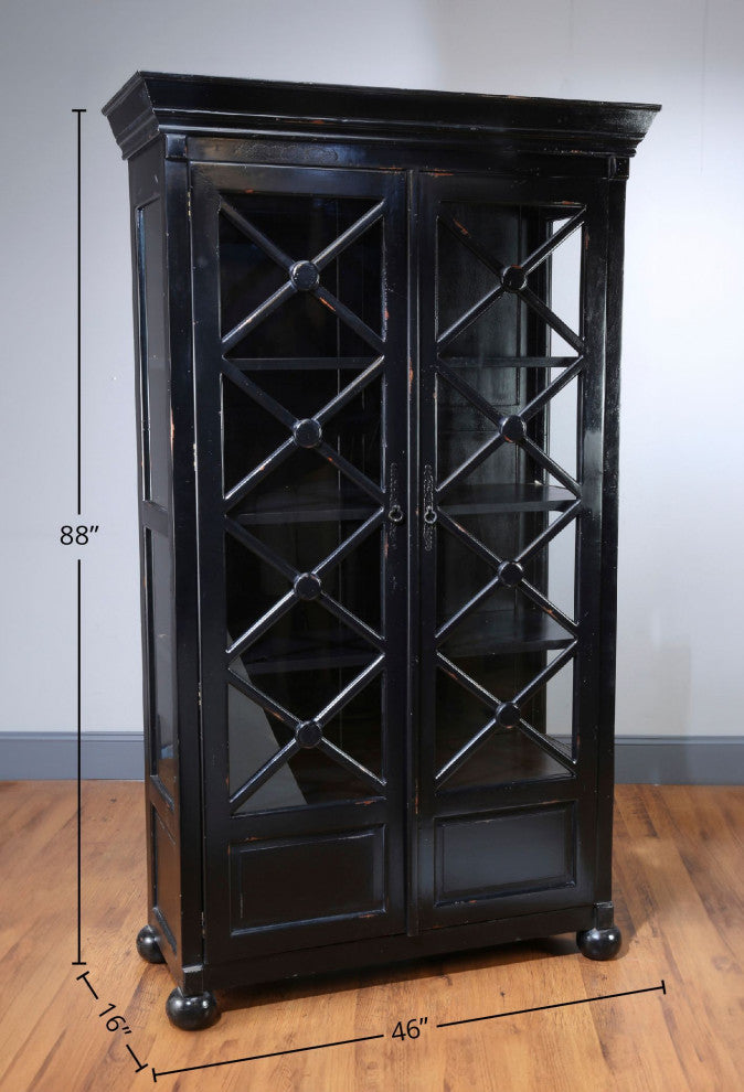 Anya 2-Door Cabinet, Black