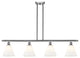 Innovations 516-4I-SN-GBC-81-LED 4 Light Island Light, Brushed Satin Nickel