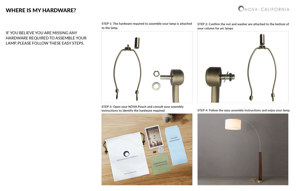 Marilyn 1 Light Arc Floor Lamp - Weathered Brass, Rotary Switch, Marble Base