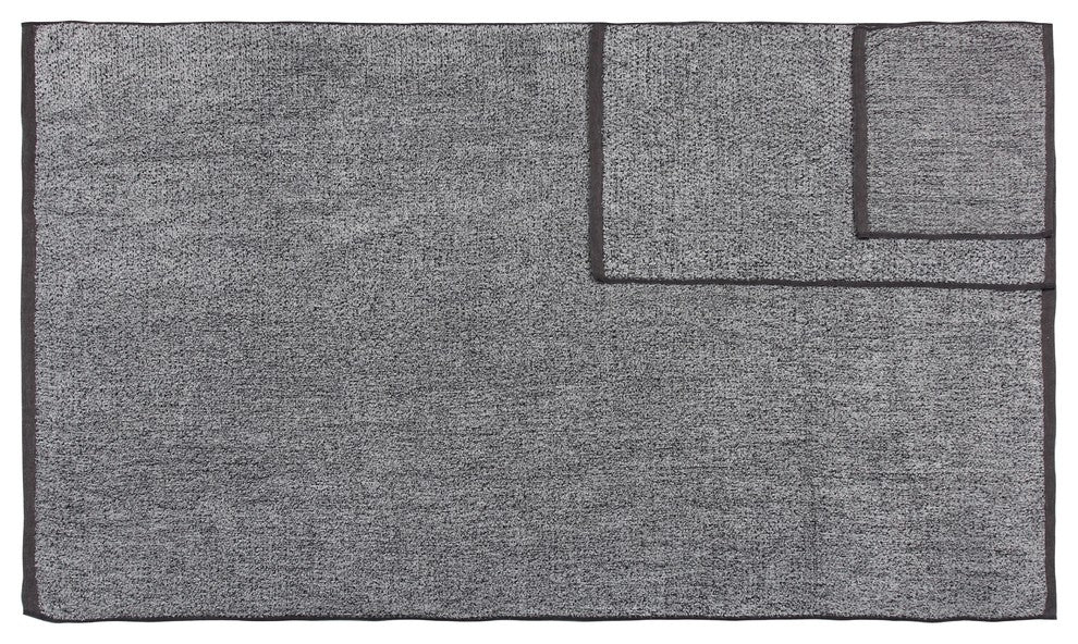 Everplush Diamond Jacquard Bath Sheet Towel Set, 6 Pieces, Gray