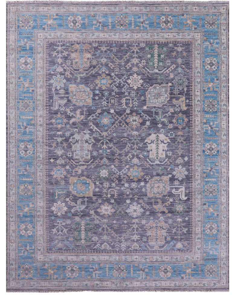 Hand Knotted Turkish Oushak Wool Rug 9' 0" X 12' 2" - Q13441