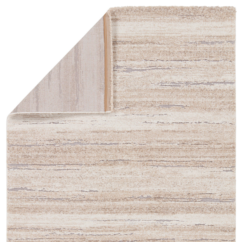 Vibe by Caramon Abstract Tan/ Cream Area Rug 8'X10'