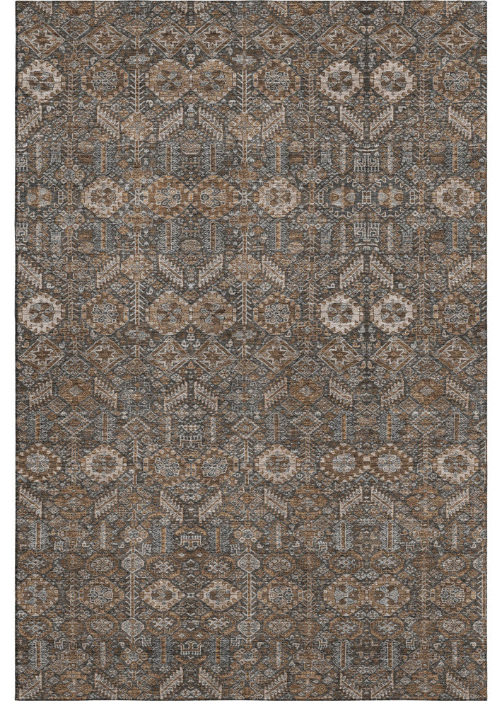 Premium Machine Washable Mayfield AMF574 Chocolate 3'' x 5'' Rug