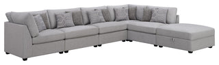 Cambria 6-piece Upholstered Modular Sectional Sofa Grey