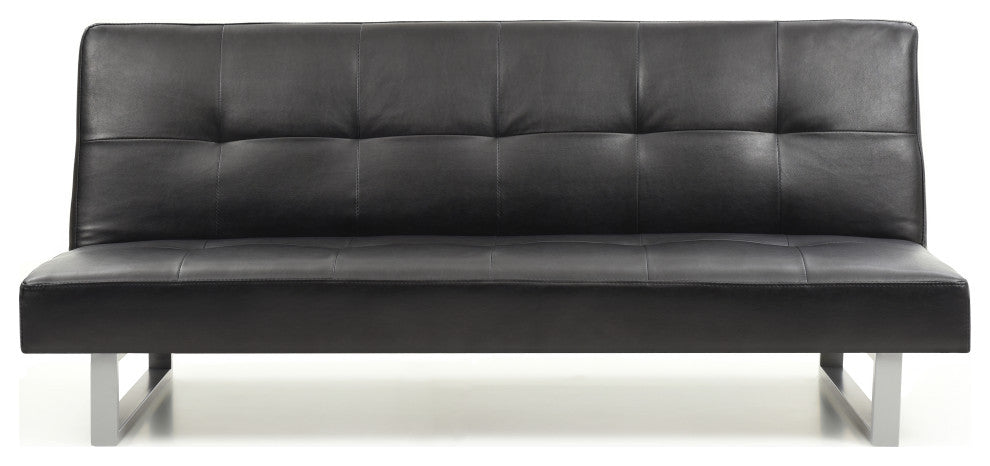 Sofa Bed, White, Black