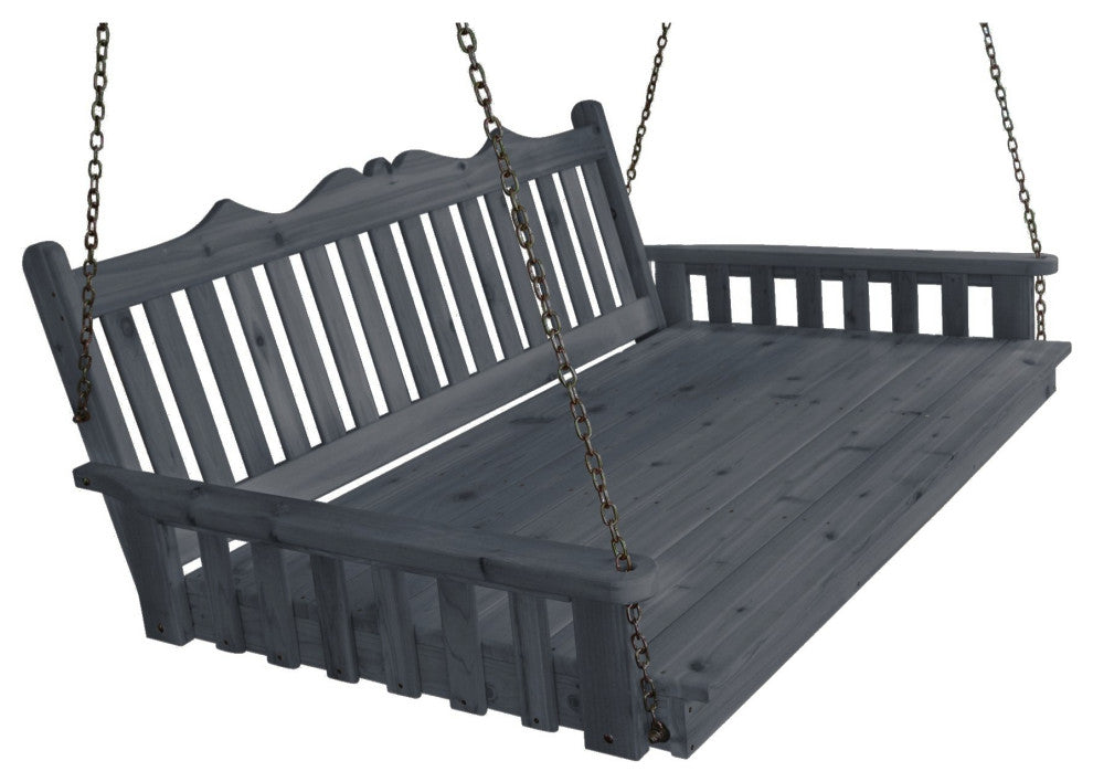 Pine Royal English Garden Swingbed, Charcoal Stain, 75 Inch