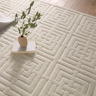 Jaipur Living Marvelle Geometric Cream Area Rug 5'3"X7'6"