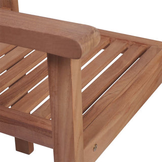 vidaXL 4x Solid Teak Wood Patio Chairs with Anthracite Cushions Dining Seats