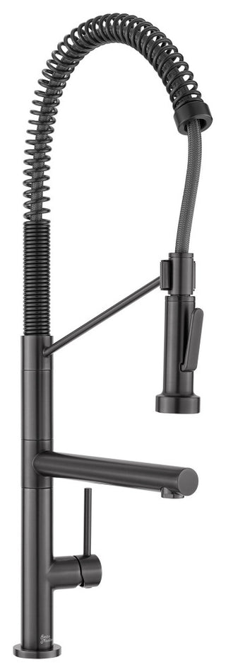 Nouvet Single Handle, Pull-Down Kitchen Faucet With Pot Filler, Gunmetal Grey