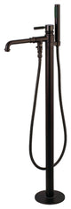 Kingston Brass Freestanding Tub Faucet With Hand Shower, Oil Rubbed Bronze