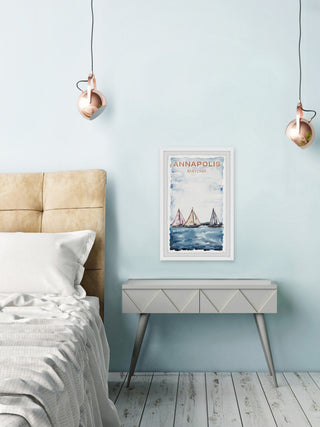 "Annapolis Maryland" Framed Painting Print, 20x30