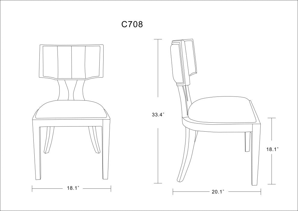 Manhattan Comfort Pulitzer Dining Chairs, Set of 2
