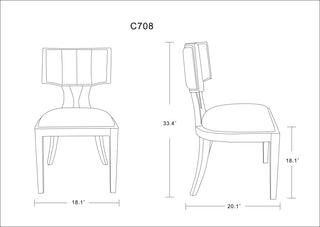 Manhattan Comfort Pulitzer Dining Chairs, Set of 2
