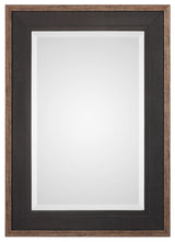 Staveley Rustic Black Mirror