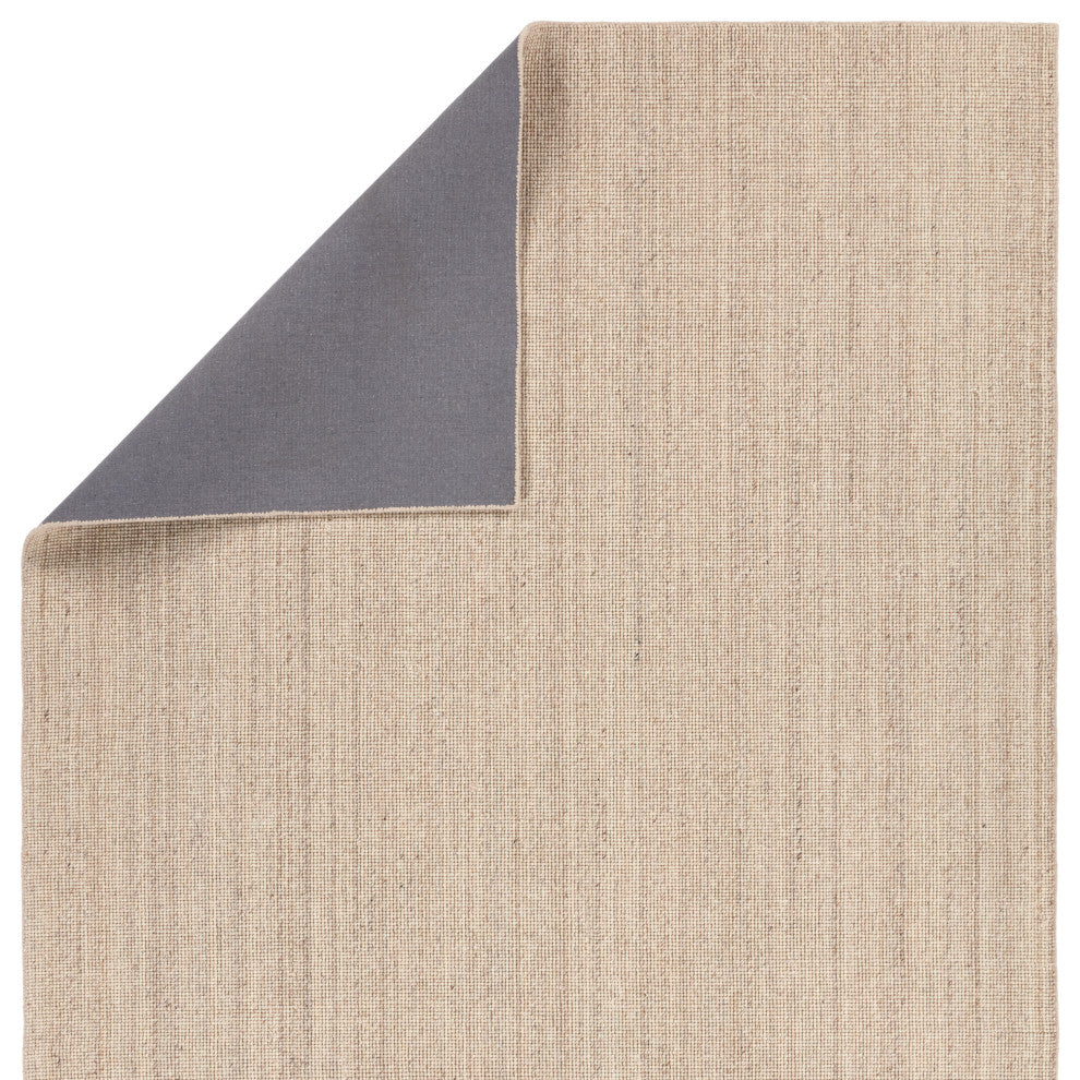 Jaipur Living Mere RNE01 Handmade Solid Tan Area Rug, 8'6"x11'6"
