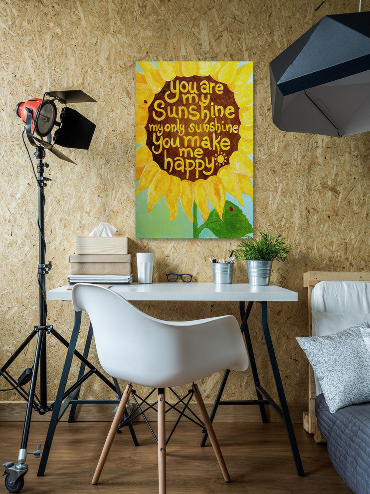 Marmont Hill, "Sunshine Sunflower II" by Nicola Joyner on Wrapped Canvas, 40x60