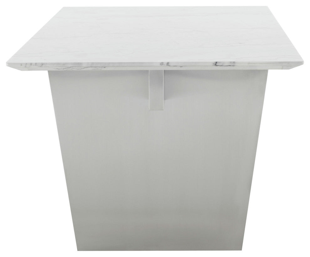 Aiden Black Wood Vein Stone Dining Table, HGNA567