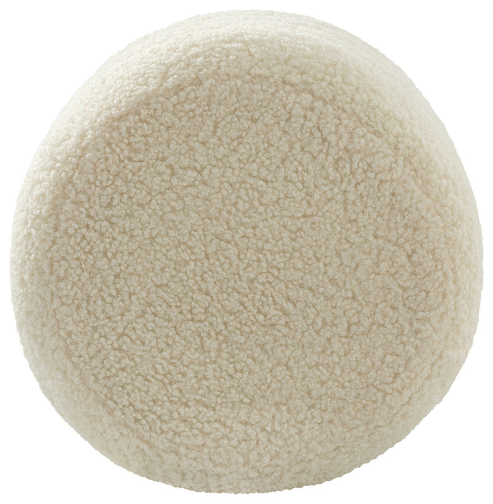 Flavio 15.7"W Ottoman, Ivory