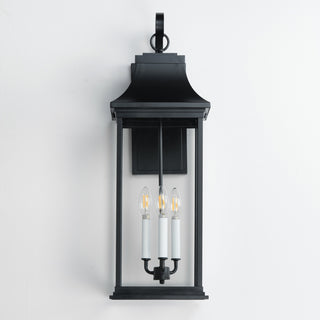 Maxim 30026 Vicksburg 3 Light 28" Tall Outdoor Wall Sconce - Black