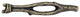 Twig Cabinet Pull, Large, Antique Brass