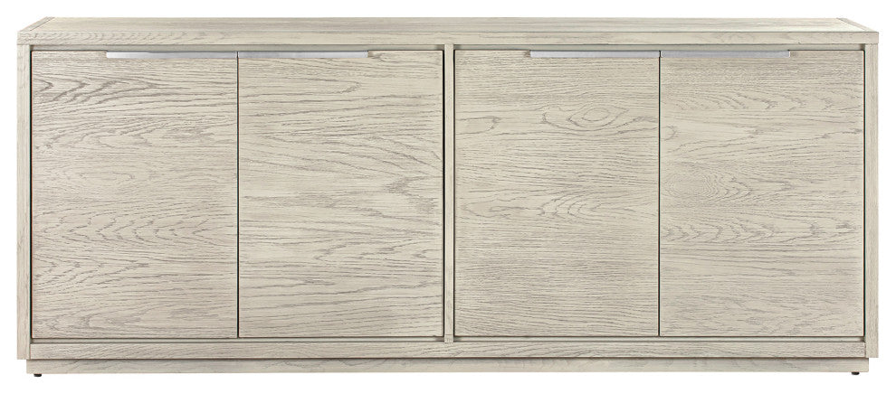 Abbey 4 Door Sideboard Buffet, Gray Oak Wood