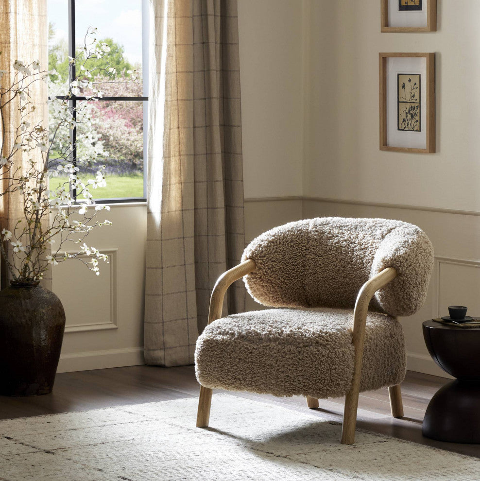 Brodie Chair Andes Toast, Smoked Grey