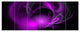 Purple Fractal Galactic Nebula, Abstract Wall Art Canvas, 70"x28", 6 Panels