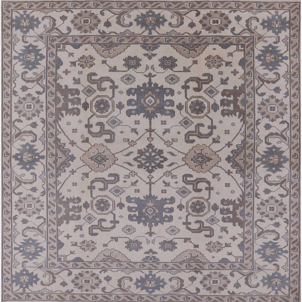 Ahgly Company Indoor Square Mid-Century Modern Area Rugs, 8' Square