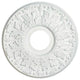Westinghouse 77028 Victorian Molded Decorative Ceiling Medallion, 16", White