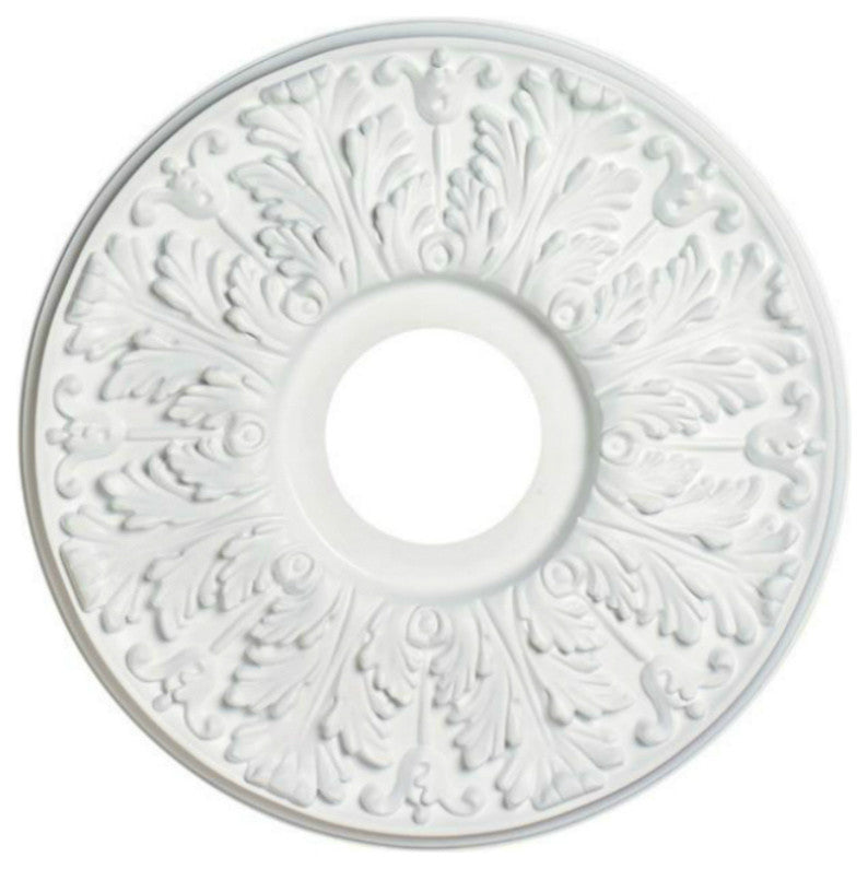 Westinghouse 77028 Victorian Molded Decorative Ceiling Medallion, 16", White