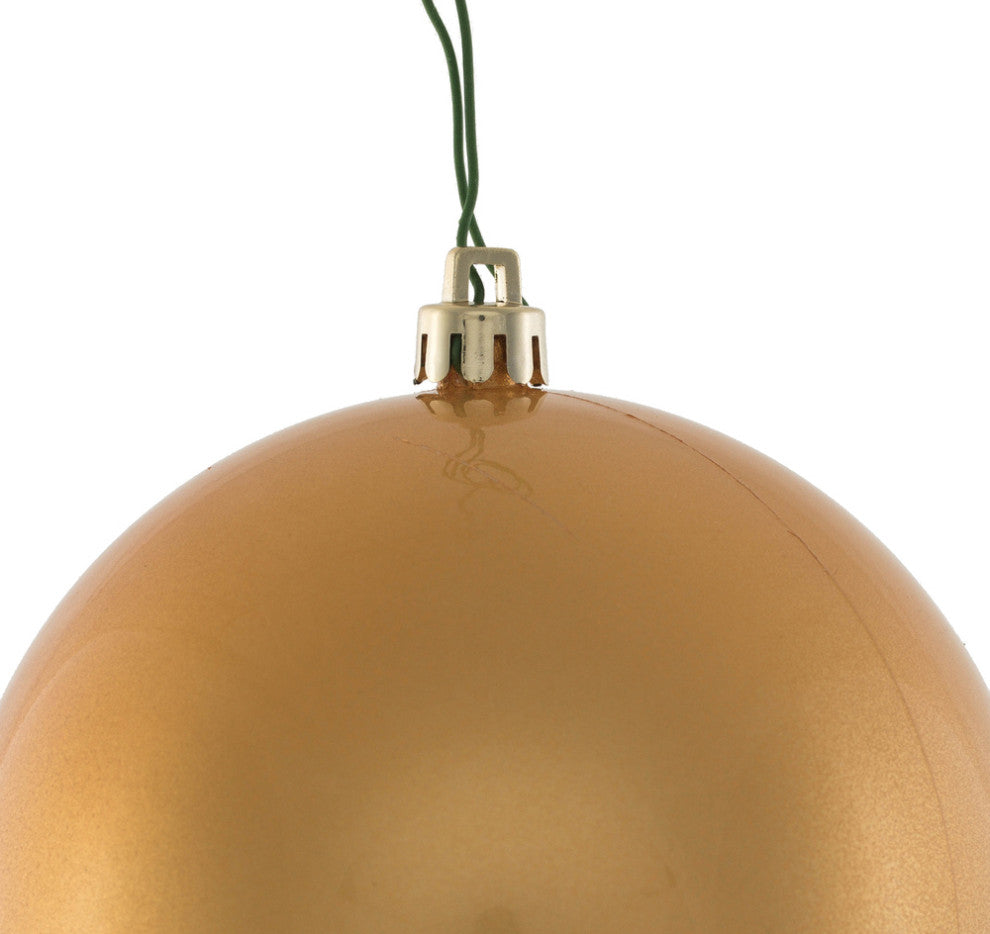 Vickerman N591033Dcv 4" Copper/Gold Candy Ball Uv Drilled, 6/Bag