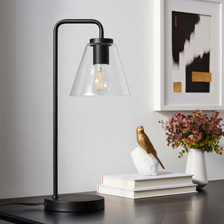 Element Glass Table Lamp, Black