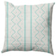 Mudcloth Decorative Throw Pillow, Light Blue, 18"x18"